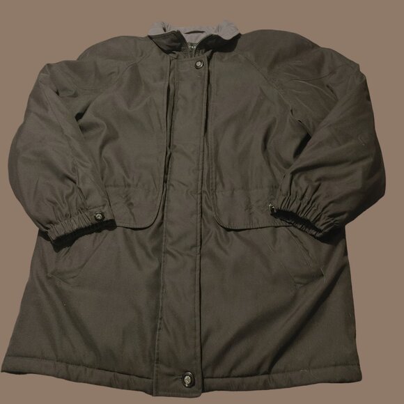 Braetan Black Medium Coat Jacket Winter Coat Insulated Full Ukraine Zip Up - Picture 1 of 16